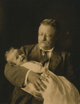 Theodore Roosevelt Holding Kermit Roosevelt Jr