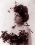 Woman with Clover Flowers in Her Hair