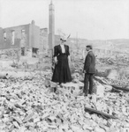 Man and Woman in Rubble
