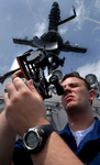 Navy Man Using a Sextant