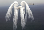 Smoke Angel Cloud From a C-17 Globemaster III