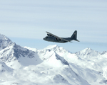 C-130 Hercules Over Alaska Range