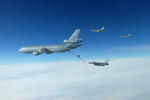 F-16 Fighting Falcons and KC-10 Extender