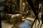 Soldier Lifting Weights