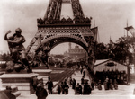 Fountain Coutan, Trocadero and Eiffel Tower