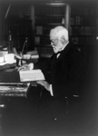 Andrew Carnegie Reading at a Desk