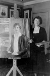 Painter With a Portrait of Grace Coolidge