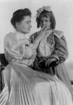 Helen Keller Reading a Girl’s Lips