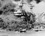 People Being Rescued After the Bombing of Pearl Harbor