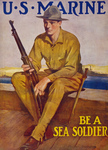 Marine Soldier With a Rifle