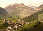 Village of Hospenthal Near Furka Pass, Switzerland