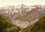 Furka Pass in the Swiss Alps, Switzerland