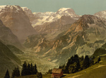 View of Selbsanft, Piz Urlu, and Todi Mountains, Glarus, Switzer