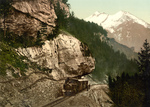 Railway Car Heading Uphill, Bernese Oberland, Switzerland