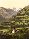 Frutigen and Balmhorn in the Swiss Alps