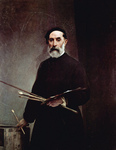 Photo of a Self Portrait of Artist Francesco Hayez at 69 Years of Age