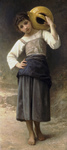 Photo of a Girl Carrying a Water Jar on Her Shoulder, by William-Adolphe Bouguereau
