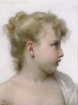 Photo of a Profile of a Little Blond Girl, by William-Adolphe Bouguereau