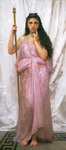 Photo of a Woman Holding a Staff, Young Priestess, by William-Adolphe Bouguereau