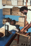 Man Giving Blood at the Segbwema, Sierra Leone Clinic