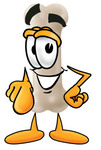 Clip art Graphic of a Bone Cartoon Character Pointing at the Viewer