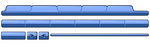 Clip Art Graphic of Blue Internet Site Tabs