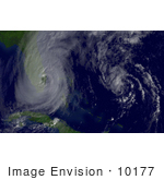 #10177 Picture Of Tropical Depression Alpha And Hurricane Wilma