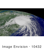 #10432 Picture Of Tropical Storm Charley