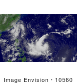 #10560 Picture Of Tropical Storm Etau And Typhoon Morakot