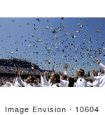 #10604 Picture Of Sailors Throwing Hats At A Graduation Ceremony
