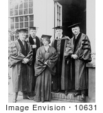 #10631 Picture Of Maude Adams And Group In Graduation Gowns