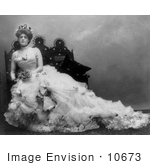 #10673 Picture Of Ethel Barrymore In A Wedding Gown