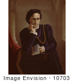 #10703 Picture Of Edwin Booth As Hamlet