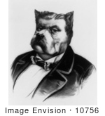 #10756 Picture Of A James Fisk Bulldog Caricature