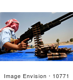 #10771 Picture Of An Iraqi Policeman With A Weapon
