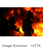 #10774 Picture Of Three Fire Fighters