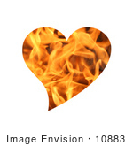 #10883 Picture Of A Flaming Heart