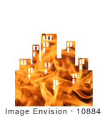 #10884 Picture Of A Flaming City