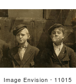 #11015 Picture Of Newsie Boys Smoking Pipes And Cigarettes