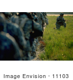 #11103 Picture Of A Soldiers In Training