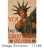#11146 Picture Of The Statue Of Liberty War Bond