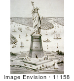 #11158 Picture Of The Statue Of Liberty Liberty Enlightening The World