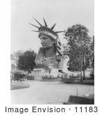 #11183 Picture Of The Head Of Liberty Enlightening The World
