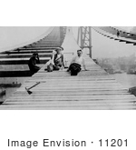 #11201 Picture Of Men Constructing The Manhattan Bridge