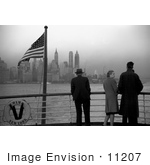 #11207 Picture Of People Viewing Manhattan From A Ship