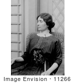 #11266 Picture Of Helen Keller Sitting In A Chair
