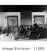 #11283 Picture Of A Teacher And Students In A Classroom