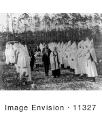 #11327 Picture Of A Kkk Funeral Ceremony