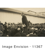 #11367 Picture Of Booker Taliaferro Washington Delivering A Speech