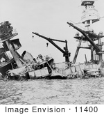 #11400 Picture Of The Uss Arizona Attack On Pearl Harbor